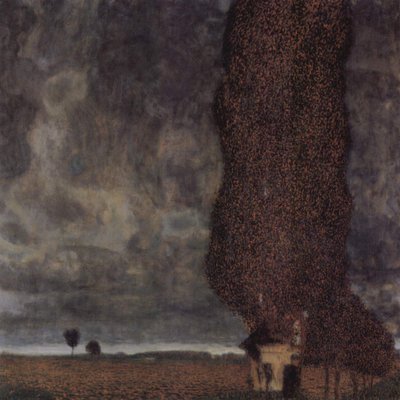 The Large Poplar or Approaching Storm by Gustav Klimt